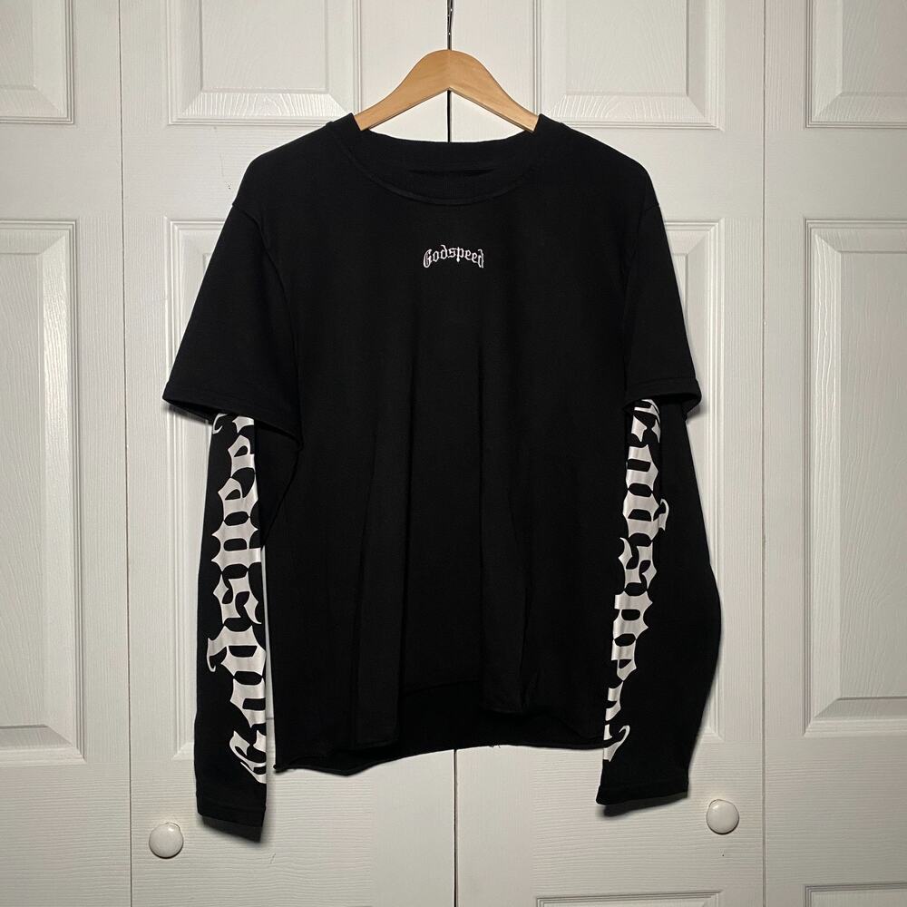 Godspeed New York FW 2023 Archives Skull Double Layer Long Sleeve Shirt Black XL
